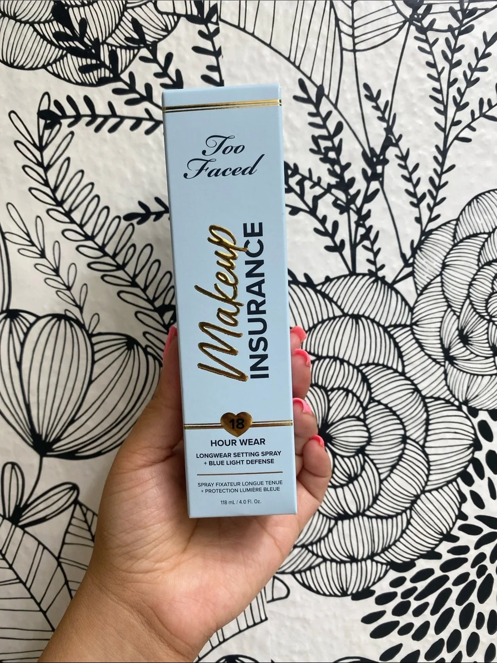 Too Faced Makeup Insurance Setting Spray 18hr Wear